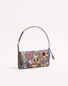 Valentino Garavani DeVain Small Embroidered Denim Shoulder Bag