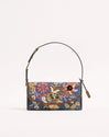 Valentino Garavani DeVain Small Embroidered Denim Shoulder Bag