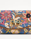 Valentino Garavani DeVain Small Embroidered Denim Shoulder Bag