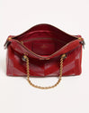 Valentino Garavani Panthea Medium Shoulder Bag in Suede and Nappa with Chevron Motif